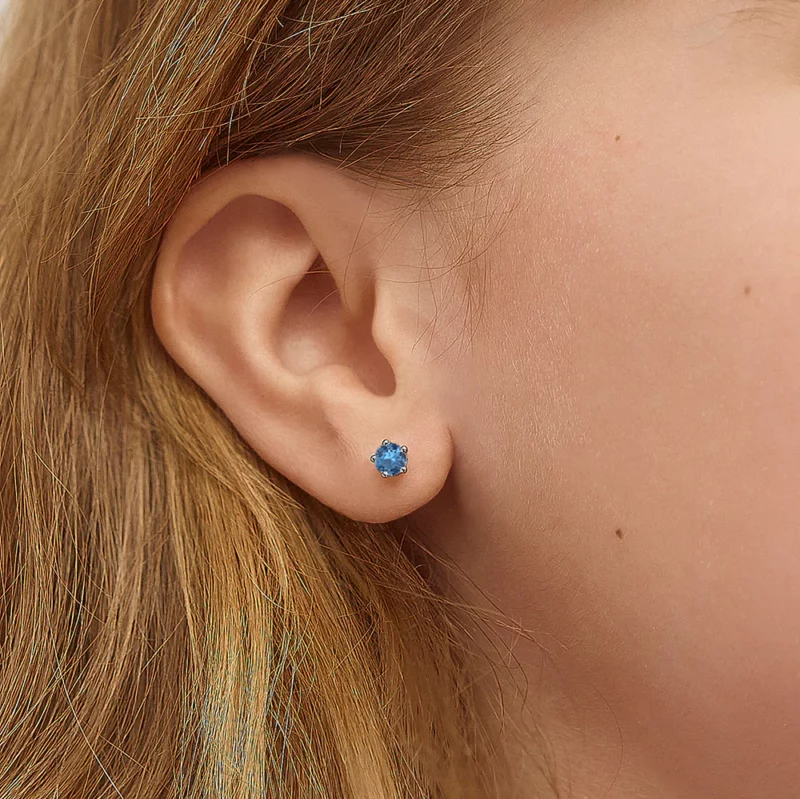 Boucle d'oreille 0-10 ans, argent 925, pierres de naissance – Image 9