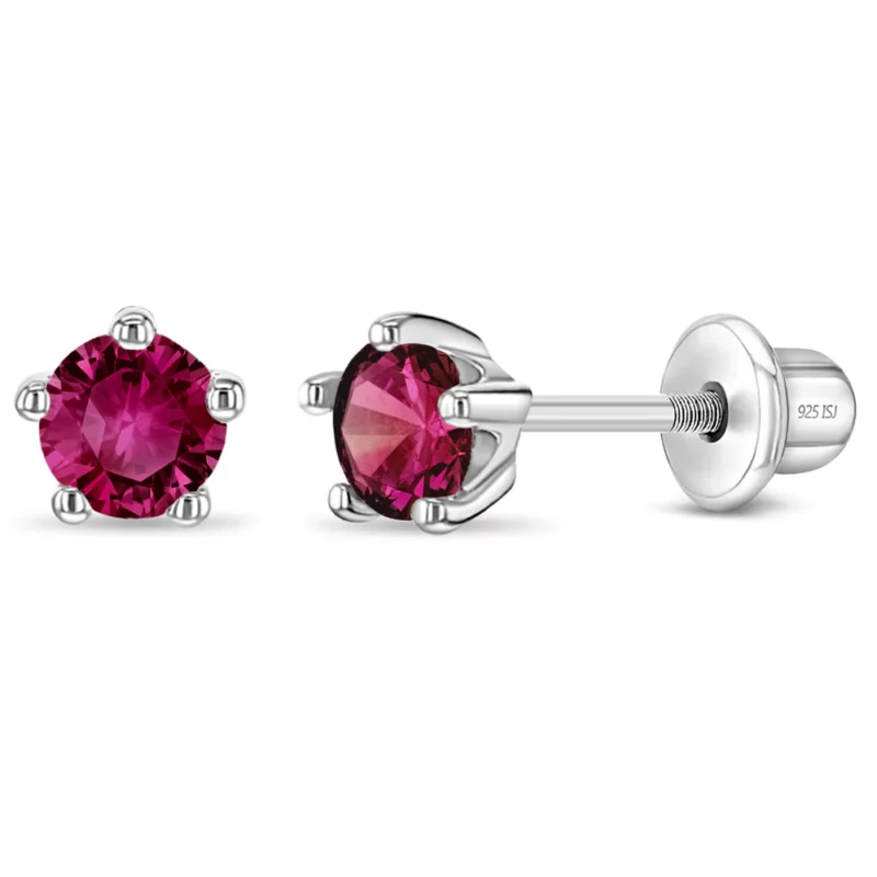 Boucle d'oreille 0-10 ans, argent 925, pierres de naissance – Image 8