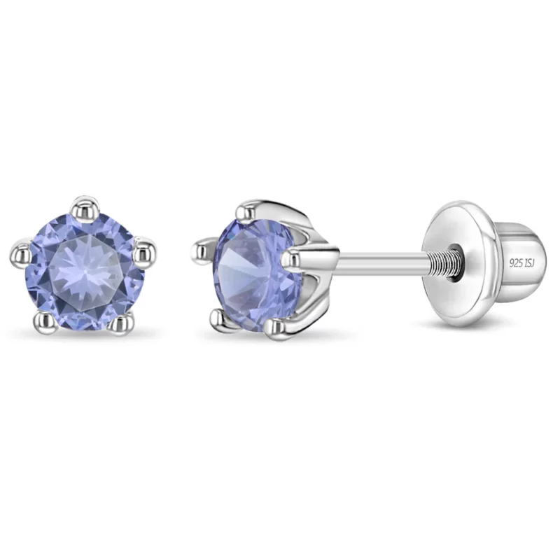 Boucle d'oreille 0-10 ans, argent 925, pierres de naissance – Image 7