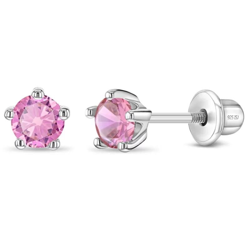 Boucle d'oreille 0-10 ans, argent 925, pierres de naissance – Image 4