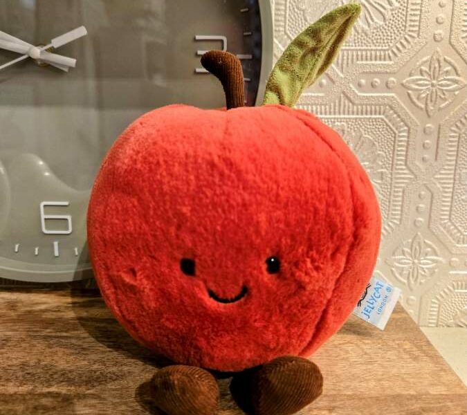 Jellycat, pomme rouge