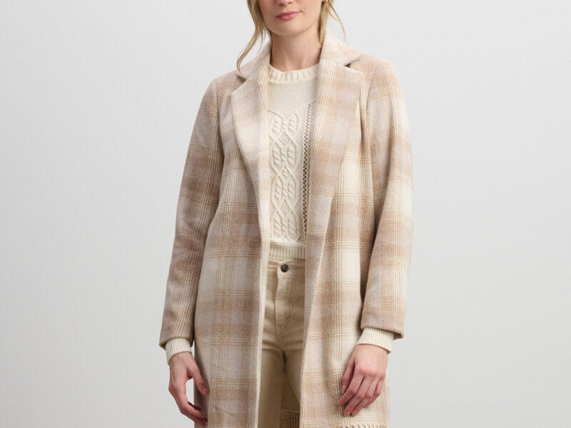 Manteau Veston beige et crème