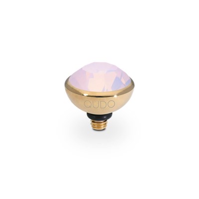 Qudo, pierre Swarovski rose opal, 10mm