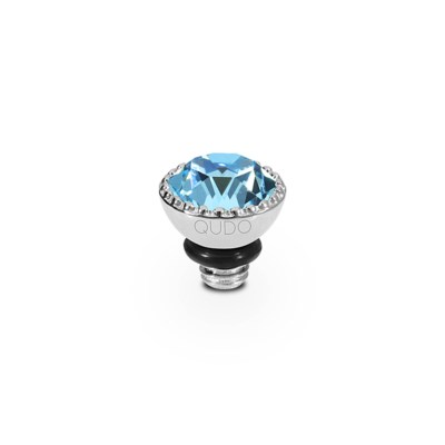QUDO, pierre Swarovski aquamarine, 5mm