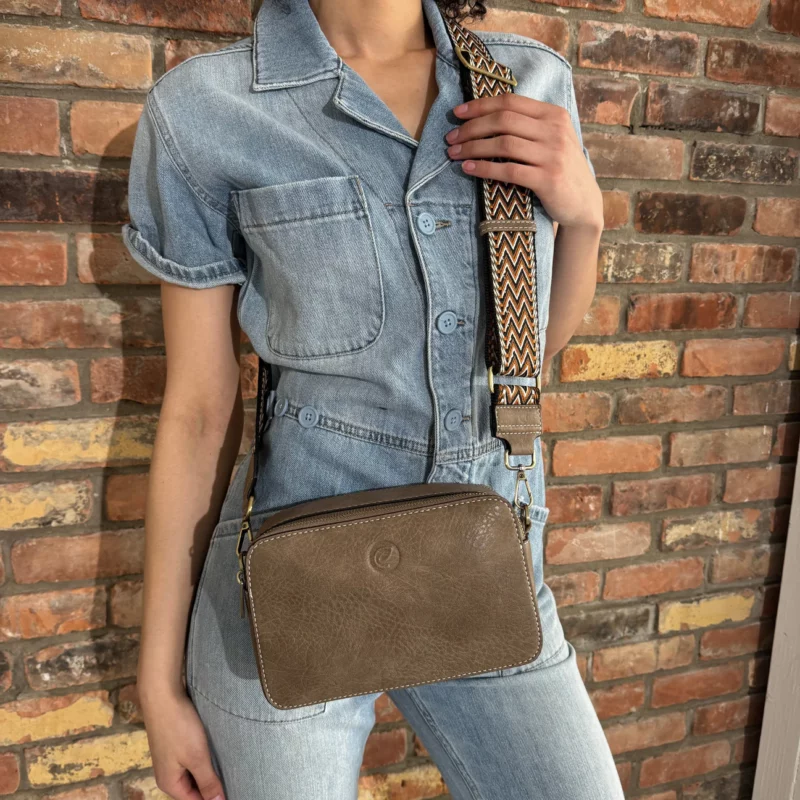 Sac a bandoulière beige ESPE, Végan