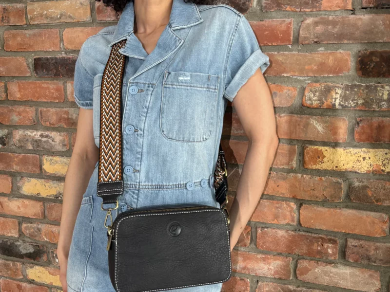 Sac a bandoulière noir ESPE, Végan